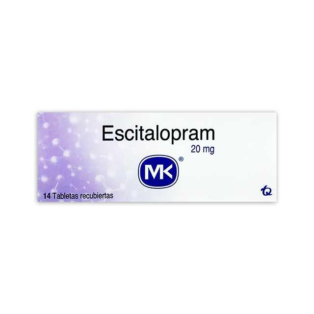 ESCITALOPRAM MK 20MG X 14 TABLETAS