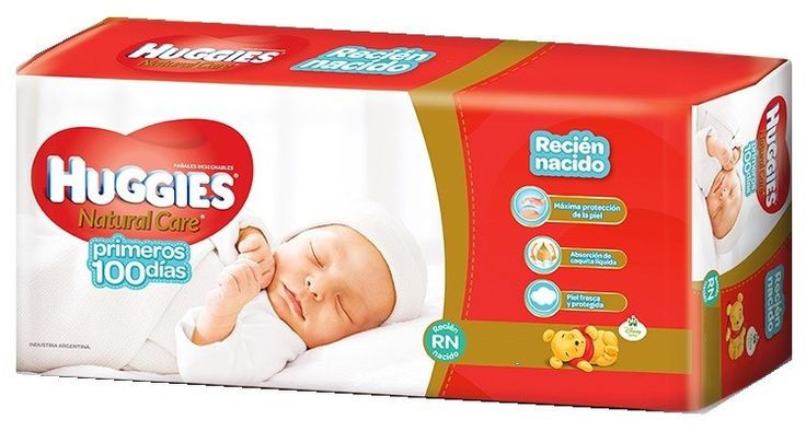 HUGGIES NAT CARE RECIEN NACIDO PRIMEROS 100 DIAS X 19