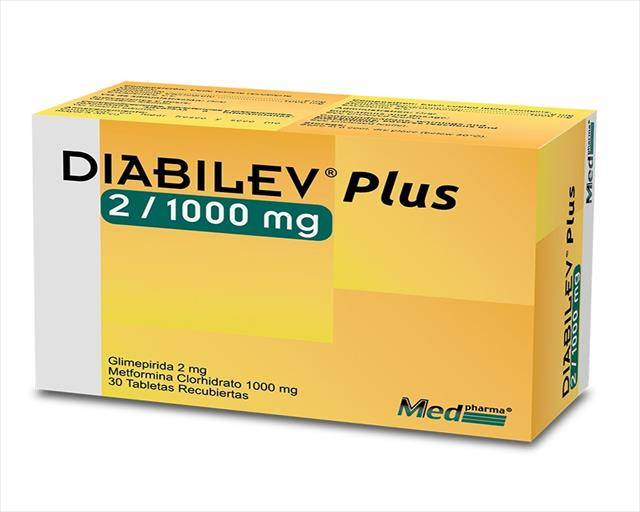 DIABILEV PLUS TABLETAS 2MG/1G X 30