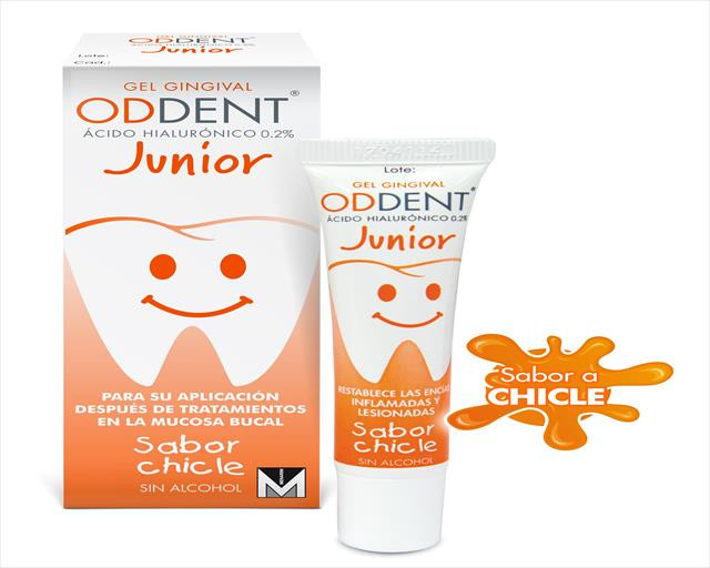 GEL GINGIVAL ODDENT ACIDO HIALURONICO 0.2% JUNIOR AFTAS ETIQUETA NARANJA X 15ML