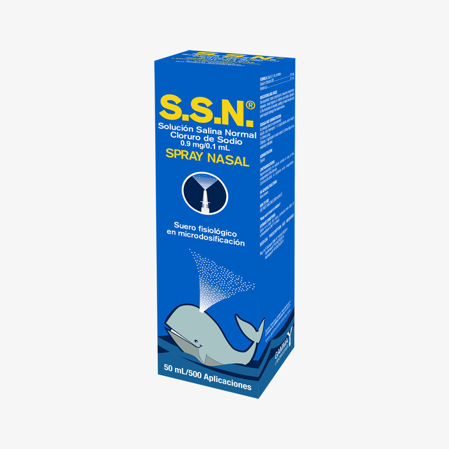 S.S.N GAMMA 0.45 MG X 50 ML 500 APLICACIONES SPRAY NASAL