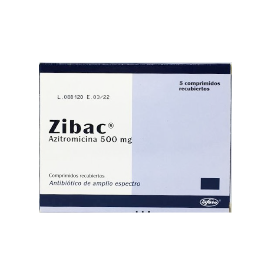 ZIBAC 500 MG X 5 COMPRIMIDOS