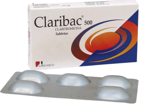 CLARIBAC TABLETAS 500MG X 10