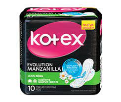 KOTEX EVOLUTION NORMAL MANZANILLA X 10 (Bolsita)