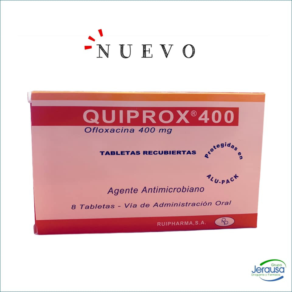 QUIPROX TABLETAS 400MG X 8