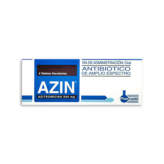 AZIN TABLETAS 500MG X 6